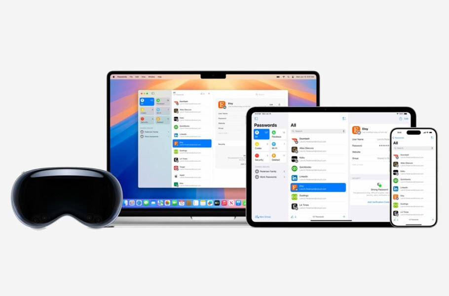 اپل از اپلیکیشن جدید Passwords برای مدیریت رمزهای عبور رونمایی کرد