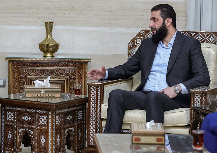 هیئت سعودی با الجولانی در کاخ الشعب دمشق دیدار کرد
