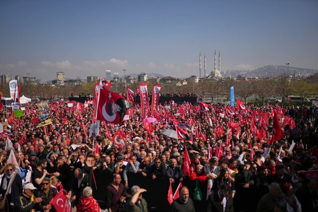 تظاهرت گسترده مخالفان اردوغان در استانبول
