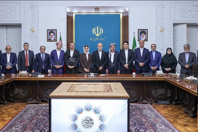 پزشکیان: آماده هرگونه همکاری برای توسعه روابط با اقلیم کردستان هستیم پزشکیان: آماده هرگونه همکاری برای توسعه روابط با اقلیم کردستان هستیم