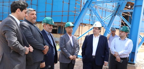 بازدید مدیرعامل بانک صنعت و معدن از واحد صنعتی و تولیدی فولاد تربت حیدریه
