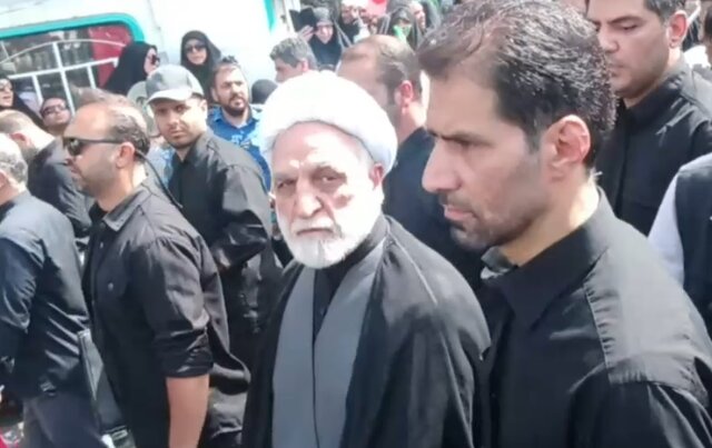 رئیس قوه قضائیه در مراسم تشییع پیکر شهدای اقتدار حضور یافت