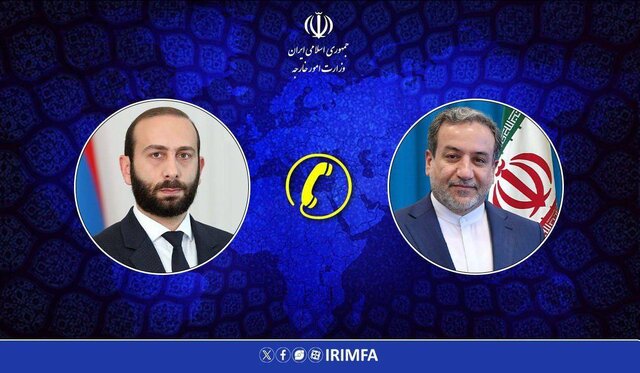 وزیرخارجه ارمنستان و عراقچی درباره موافقتنامه صلح و توسعه مسیرهای حمل ونقل منطقه ای گفتگو کردند
