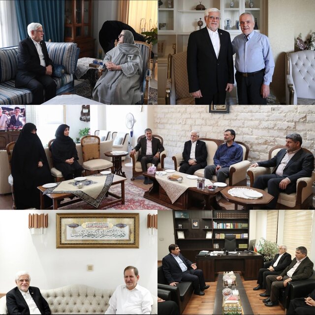 محمدرضا عارف هم‌زمان با هفته دولت به دیدار معاونین اول سابق و خانواده‌های آنان رفت