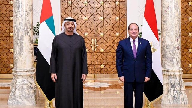 دیدار السیسی و محمد بن زاید در قاهره با محوریت تحولات غزه