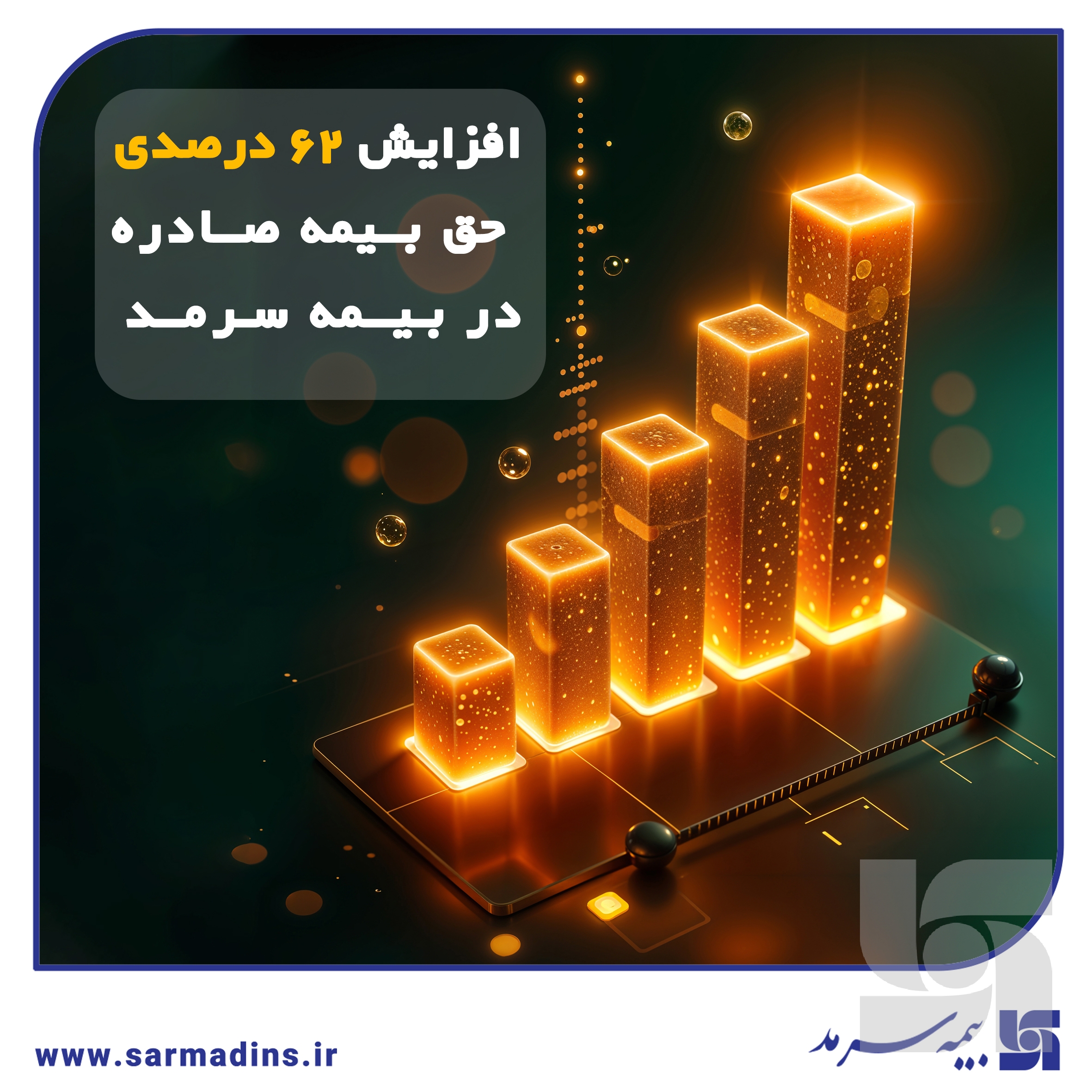 رشد پایدار بیمه سرمد در ۸ ماهه نخست سال؛/ افزایش 62 درصدی حق بیمه صادره نسبت به مدت مشابه سال گذشته