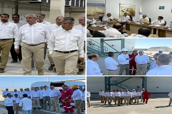 بازدید مدیران هلدینگ پترو امید آسیا از مخازن ذخیره سازی نفت خام جاسک