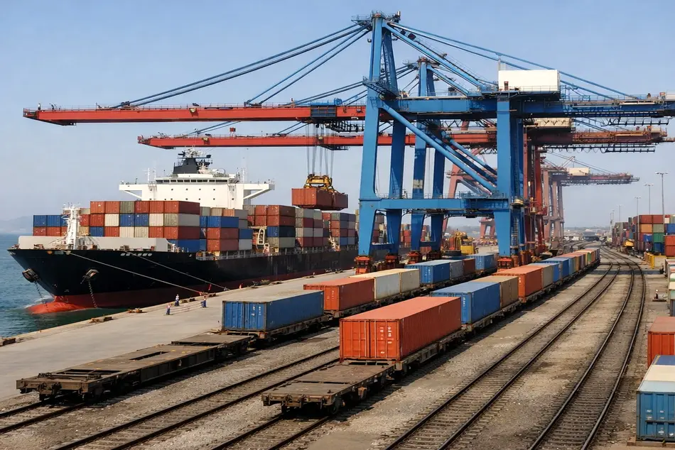 هدفگذاری راه آهن برای جذب ۲۵ درصد بار بنادر