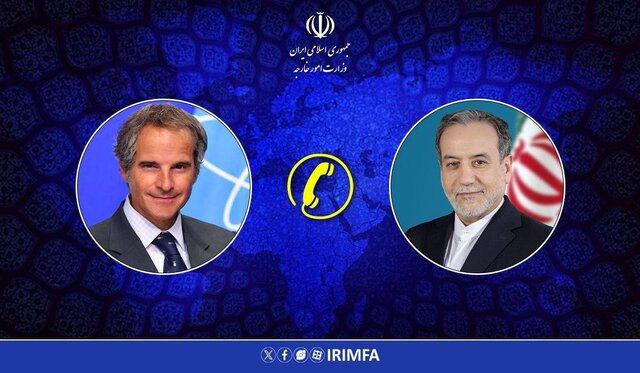 گفت‌وگوی تلفنی گروسی و عراقچی درباره مذاکرات غیرمستقیم ایران و آمریکا