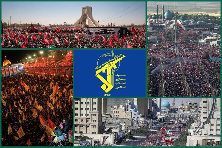 تشریح راز ماندگاری حکمرانی اسلامی در پیام فرمانده کل سپاه به مناسبت وداع بی سابقه با رهبر شهید