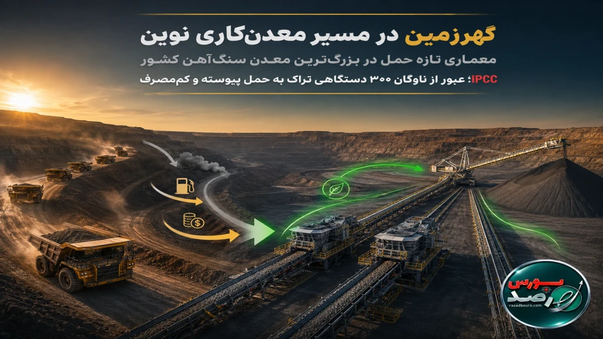 معماری تازه حمل در بزرگ‌ترین معدن سنگ آهن کشور