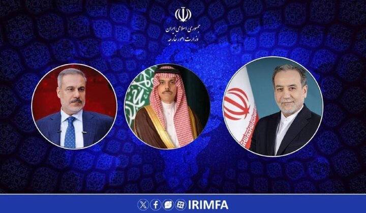 عراقچی با وزرای خارجه عربستان و ترکیه درباره ثبات منطقه و تنگه هرمز رایزنی کرد