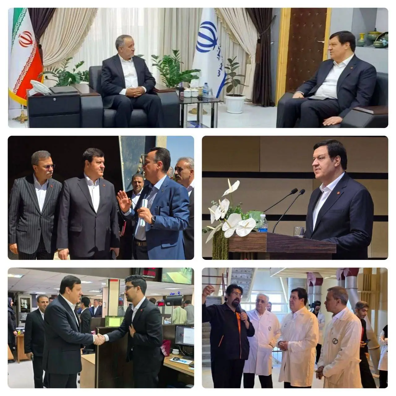 دیدار مدیرعامل بانك ملت با استاندار خراسان جنوبی و بازدید از چند شركت تولیدی و شعب بانك در استان