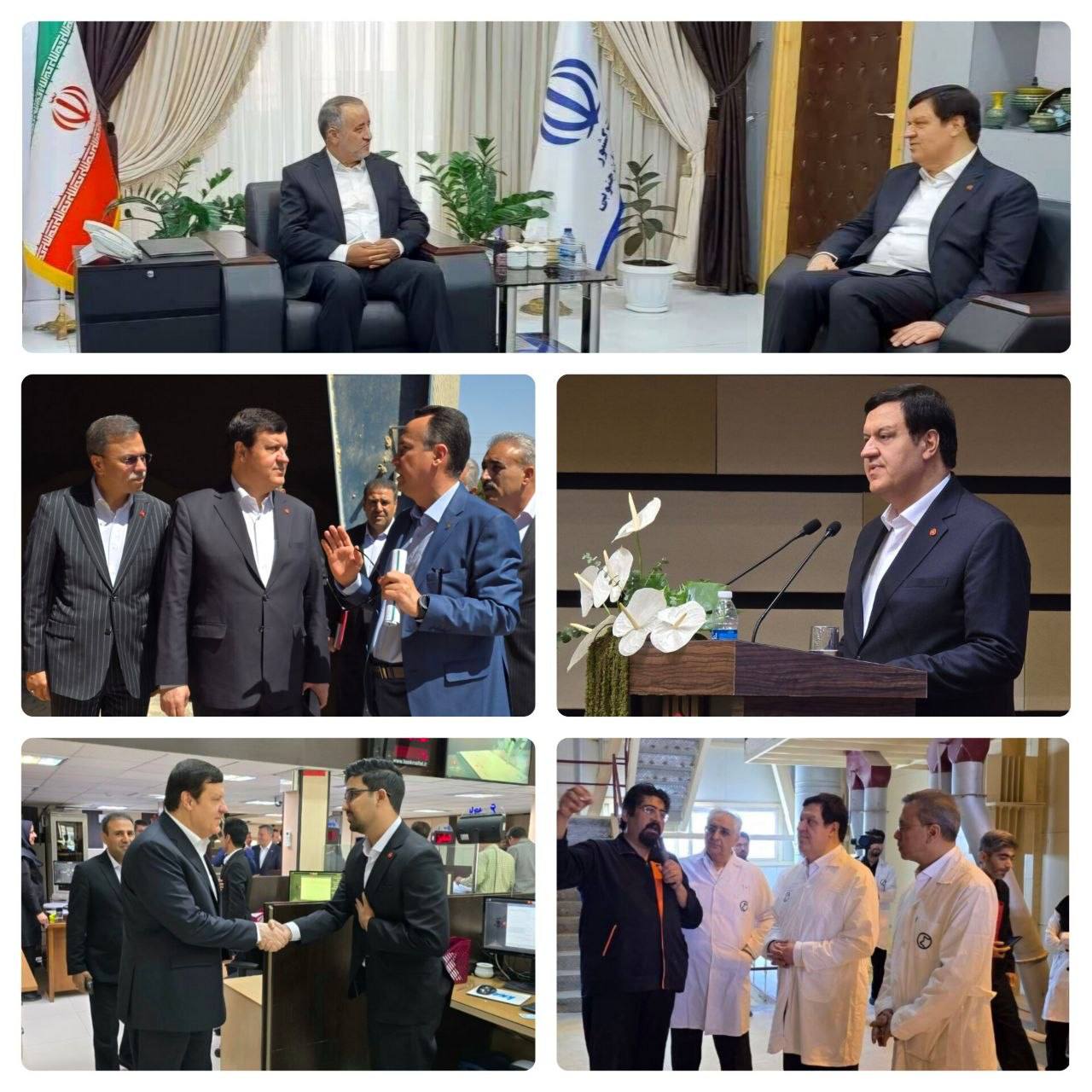 دیدار مدیرعامل بانك ملت با استاندار خراسان جنوبی و بازدید از چند شركت تولیدی و شعب بانك در استان