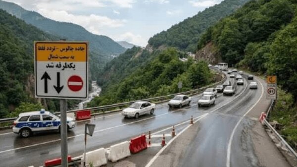 ترافیک نیمه‌سنگین کرج–تهران و بارش پراکنده باران در محورهای ۳ استان