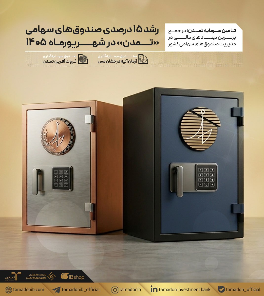 تامین سرمایه تمدن؛ در جمع برترین نهادهای مالی در مدیریت صندوق‌های سهامی کشور